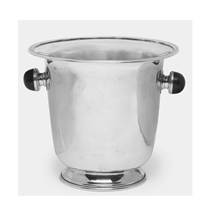 Seau à champagne en acier inoxydable argenté et brillant Design artisanal Accessoires de bar Refroidisseurs de vin de fête - Product Image 6