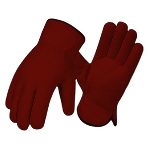 Premium Quality Goat Grain Leather Safety <b>Gloves</b> Hand Arm Protection for Drivers Industrial Working Mining Construction Workers - Product Image 5