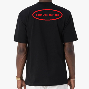 <b>Men's</b> Heavyweight Cotton Short Sleeve Crew Neck T-<b>Shirt</b> Custom Design High Quality Tee for <b>Men</b> - Product Image 4