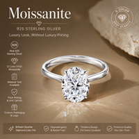 Bague en Moissanite 3 carats, couleur D, VVS1, argent sterling 925, solitaire, bagues de fiançailles, bijoux d'anniversaire, cadeau pour femme