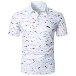Polos con cremallera para hombre, camisetas de polo de punto acanalado de manga corta, camisetas de polo de golf informales de moda - Product Image 1