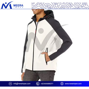 Chaqueta Softshell para hombre con logotipo personalizado forro polar abrigo con cremallera a prueba de viento para uso comercial de invierno para miembros de la tripulación - Product Image 2