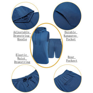 2025 mode luxe Logo été hommes survêtement 100% coton 2 pièces hommes t-shirt et pantalon court pour la course - Product Image 5