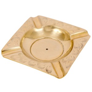 Cenicero Circular de Madera Hecho a Mano para el Hogar, la Oficina y el Automóvil, Cenicero de Madera de Sheesham con Acabado Marrón a un Precio Asequible - Product Image 2