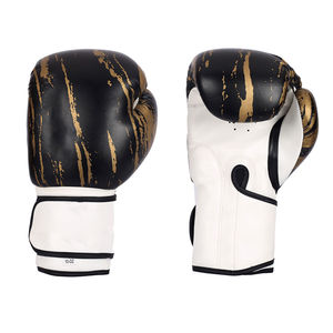 Guantes de Boxeo de Cuero y PVC Personalizados de Venta Directa de Fábrica para Competiciones Gimnasios Logotipo Personalizado Guantes con Cordones - Product Image 1