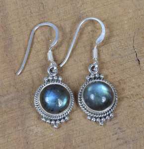 Pendientes de Plata de Ley 925 personalizados de diseñador hechos a mano, piedras preciosas de labradorita para Piercing fino para mujer, regalos, compromisos - Product Image 4