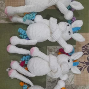 Juguete suave de caballo de mar hipoalergénico ecológico Premium tejido a mano y ligero lavable perfecto regalo de decoración del hogar para niños - Product Image 1