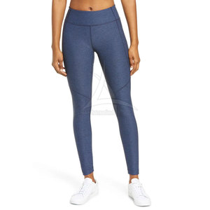 Legging de yoga pour femme style mode, vente en gros 2025, taille élastique de haute qualité, en Spandex/Polyester uni, respirant et léger - Product Image 2