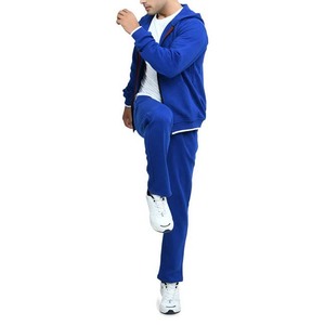 Ensemble pantalon de survêtement et sweat à capuche unisexe Vêtements de sport pour hommes Conception personnalisée pour hommes Survêtements de jogging Couleur bleue - Product Image 6
