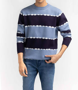 Wholesale Standard <b>Cable</b> <b>Knit</b> Breathable Anti-Shrink Anti-Wrinkle Cotton Wool Men's Knitted Pullover Long Sleeve Crew Neck - Product Image 5