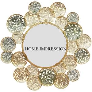 Qualité supérieure Métal Fait Antique Unique Fantaisie Designer Attrayant Look Maison Et Hôtel Miroir Mural Décoratif Au Prix Le Plus Bas - Product Image 1