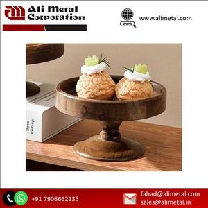 Unique Style Natural Unfinished <b>Wooden</b> <b>Cake</b> Display <b>Stand</b> Custom Natural Finished Design Acacia <b>Wooden</b> <b>Cake</b> <b>Stand</b> - Product Image 4