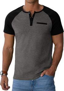 Sailwind Chemises Henley en coton pour hommes T-shirts décontractés à manches courtes T-shirts à boutons d'été avec poche - Product Image 2