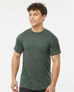 Tultex T-shirt Urban Streetwear pour homme Gris chiné écologique en coton biologique et polyester recyclé - Product Image 5
