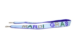 Monedero cruzado personalizable más vendido Happy Mardi Gras Festival Collection con correa vibrante cinturón con cuentas hombro amigable - Product Image 4