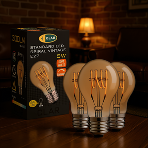 Bombilla LED Vintage A60 de 5W, Luz Regulable, Diseño Retro Elegante - Product Image 3
