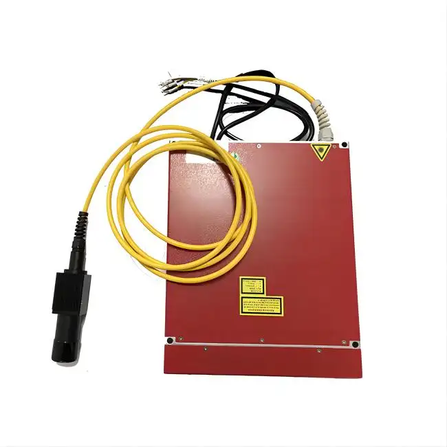 Q-Switched pulsed fiber laser source 30W JPT laser power supply with isolated output laser head for marking engraving welding