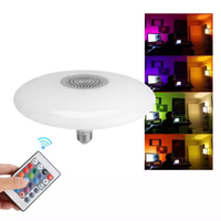 Ampoule de musique à LED RGB Changement de couleur Télécommande Haut-parleur stéréo sans fil Lumière colorée