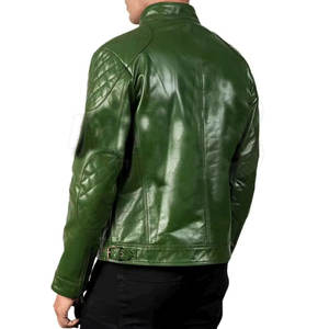 Veste en cuir pour homme, nouveau style, plusieurs poches, manches longues, fermeture éclair avant, veste de haute qualité pour l'extérieur, vestes pour homme - Product Image 5