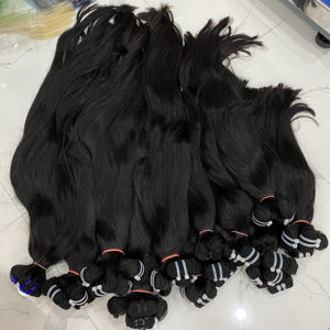 Cheveux vietnamiens crus doublement étirés Extensions de cheveux raides soyeux naturels Pas d'enchevêtrement Pas de perte de cheveux - Product Image 1