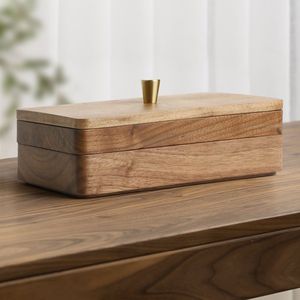 Caja de Almacenamiento de Joyas de Madera Hecha a Mano por Artesanos Expertos, Estilo Clásico, Duradera, Tamaño y Color Personalizables - Product Image 3
