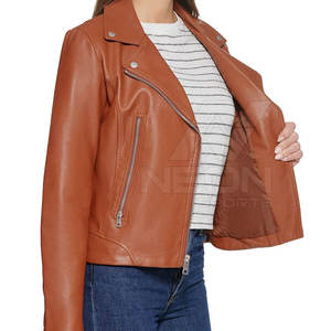 Fabricantes Profesionales de Chaquetas de Cuero Hechas a Medida para Mujer, Nueva Moda 2026, Chaquetas de Cuero Genuino para Ropa de Invierno - Product Image 3