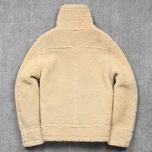 Blouson aviateur vintage en peau de mouton B3 |   Manteau aviateur en cuir d'agneau pour homme |   Veste d'hiver pour pilote, OEM ODM, vente en gros - Product Image 2