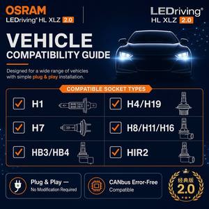 <span class=keywords><strong>Ampoule</strong></span> de phare LED <span class=keywords><strong>OSRAM</strong></span> LEDriving HL XLZ Classic 3.0 HIR2 9012, 6000K blanc froid, Plug and Play, installation facile, phare de <span class=keywords><strong>voiture</strong></span> - Product Image 4
