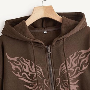 Vente en gros d'usine Nouvel arrivage Sweatshirts à capuche d'hiver coupe ajustée pour femmes de grande taille Logo personnalisé et conception de doublure en strass - Product Image 4