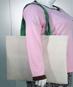 Sac fourre-tout 100% coton biologique imprimé de logo personnalisé rangement extérieur réutilisable en toile avec cordon de serrage à poignée supérieure vierge promotionnel - Product Image 2