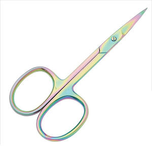 Wholesale Fancy Long Cuticle <b>Nail</b> <b>Scissors</b> with Straight Blade Rubber Handle Stainless Steel Durable Dead Skin Remover - Product Image 4