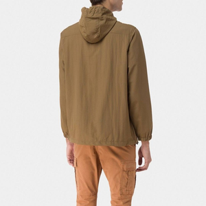 Sudadera con capucha personalizada de algodón para hombre con cremallera parche de bolsillo para auriculares bordado-Diseño Popular y Estilo funcional - Product Image 5