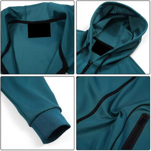 Survêtement élégant pour hommes, jogging deux pièces sur mesure avec broderie imprimée et options de marque de distributeur - Product Image 3