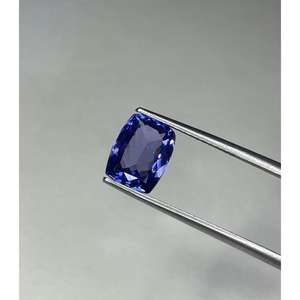 พลอยแทนซาไนต์ทรงคุชชั่นสีน้ำเงินธรรมชาติ สวยงาม เหมาะสำหรับการฝังทำเครื่องประดับชั้นดี มีจำหน่ายในราคาขายส่ง - Product Image 1