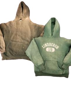 เสื้อฮู้ด480GSM ผ้าคอตตอน100% ของผู้ชายผ้าฟรินซ์เทอร์รี่ฟอกสีกรดวินเทจสองชั้นสำหรับฤดูหนาวดูซีดแสงแดด - Product Image 5