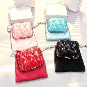 Makeup <b>Mirror</b> Summer Limited Fresh Macaron Tri Color Miu Double sided <b>Mirror</b> Comes with Cashmere Bag Gift - Product Image 4
