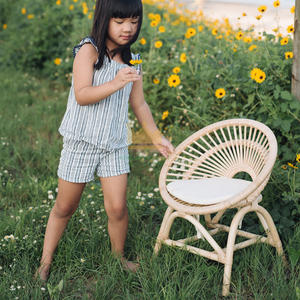 Chaise en rotin arc-en-ciel pour enfants, fabriquée au Vietnam, remise avec bon marché pour jolie chaise en rotin blanc - Product Image 3