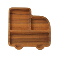 Plateau en bois massif écologique pour apéritifs, fromages, pains, fruits, collations - Présentation de nourriture moderne et rustique pour table à manger, buffet
