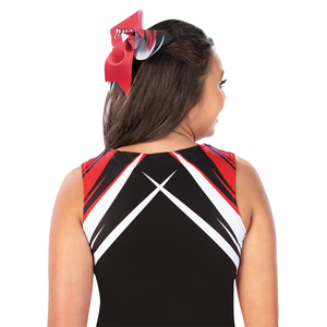 Ensemble de tenue de cheerleading pour filles avec haut à manches longues imprimé par transfert thermique, haut de performance athlétique et short, vente en gros, noir - Product Image 4