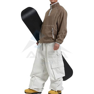 Pantalons de snowboard baggy pour hommes et femmes, pantalons de ski cargo, pantalons de neige multi-poches, coupe ample, pantalons décontractés, sports d'hiver en plein air - Product Image 3