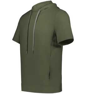 Sudadera de felpa francesa de manga corta personalizada de alta calidad para hombre nueva moda Otoño deporte liso polar estampado al por mayor Sudadera con capucha - Product Image 1