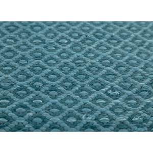 พรมขนสัตว์และใยวิสโคสสีน้ำเงินแบบทอเรียบ ลายเรขาคณิต รุ่น ADWV-13078 สำหรับใช้ในบ้าน - Product Image 3
