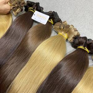 ผมต่อเวียดนามแท้คุณภาพพรีเมียม แบบมัดเป็นช่อ ขนาด 18 นิ้ว ลอนเล็กน้อย แบบ Double Drawn  ไมโครลิงค์ 3 ชิ้น แบบ Double Weft - Product Image 6