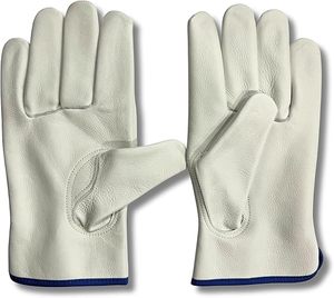Gants de travail durables en cuir de vachette avec caractéristiques de sécurité - Anti-coupure, antidérapants, anti-impact pour la protection au travail - Product Image 2
