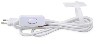 1,5 m. Connettore tessile con interruttore di ingresso bianco (GSC 1102961) - Product Image 1