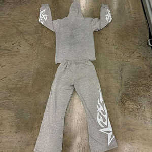 2025 chándales de alta calidad para adultos para hombres Sun Faded Screen Print Rhinestones transpirables chándal - Product Image 5