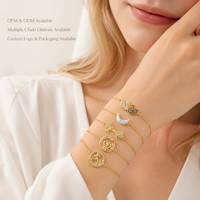 Bracciale con ciondoli a forma di cigno e cane, lunghezza regolabile, personalizzabile, per donne e bambini, gioielli alla moda, placcato oro 18k
