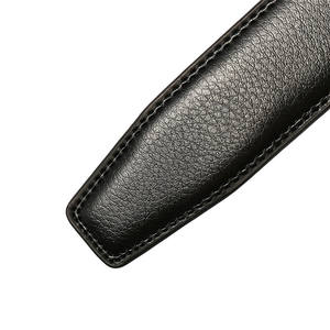 Cinturón de Cuero Genuino de Lujo para Hombre con Hebilla de Acero, Impermeable, Transpirable, Color y Logotipo Personalizables, Servicio OEM - Product Image 3