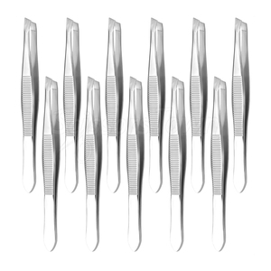 Kit de pince à sourcils professionnel avec pince à épiler en acier inoxydable antidérapante pour façonner les sourcils et enlever les poils - Product Image 1