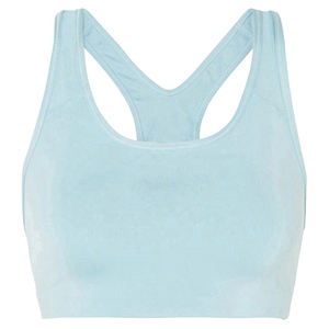 Sujetador deportivo de talla grande ligero sin costuras de alto soporte para mujer, estampado de logotipo personalizado, Yoga, secado rápido, 100% algodón, alta calidad - Product Image 5